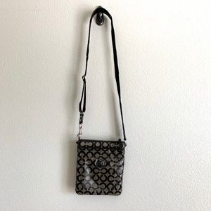 Black and Gray Crossbody Coach Purse